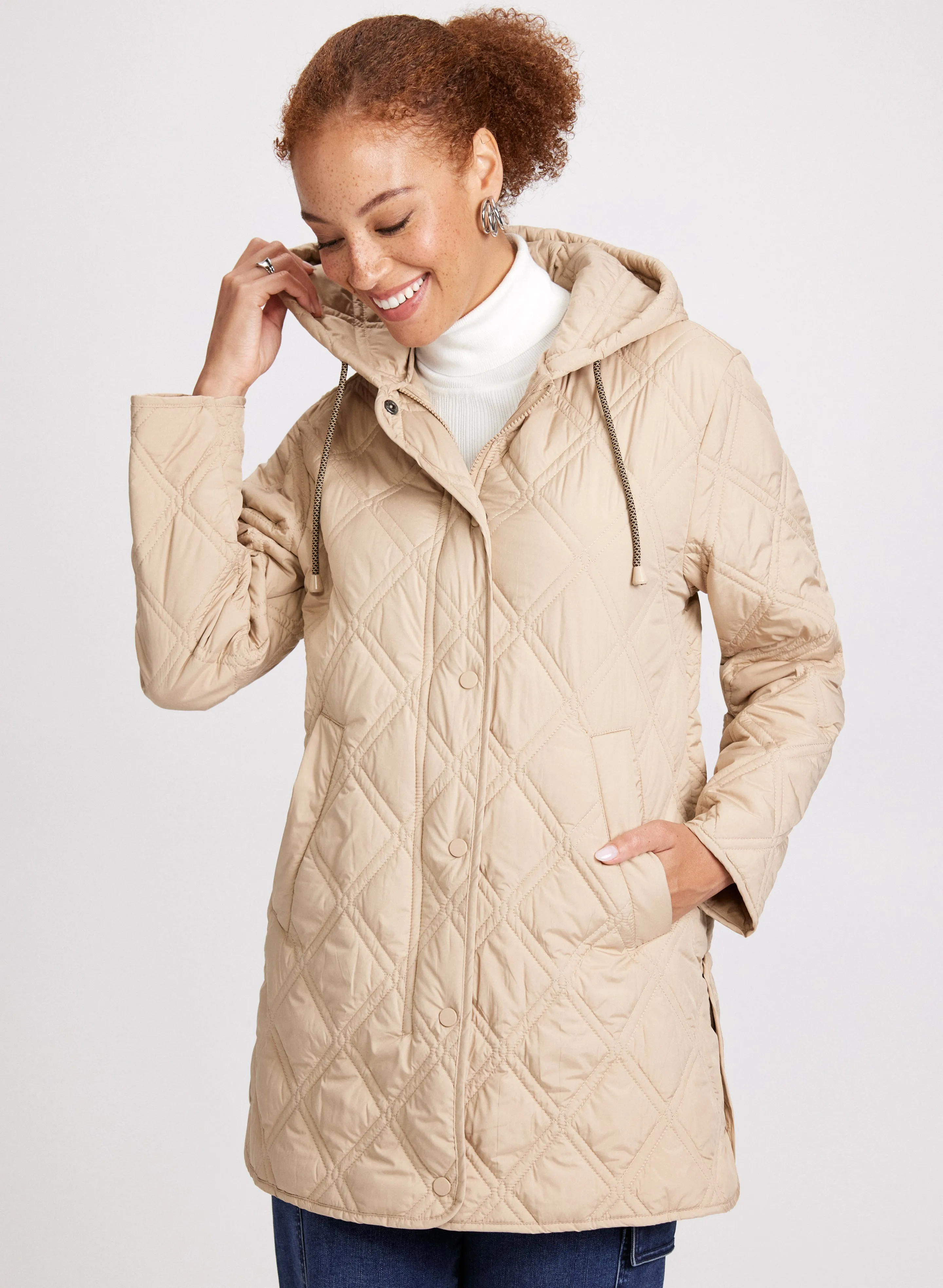 Bernardo - Hooded Quilted Coat