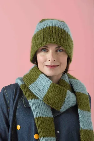 Bleecker Street Hat and Scarf Pattern (Knit)