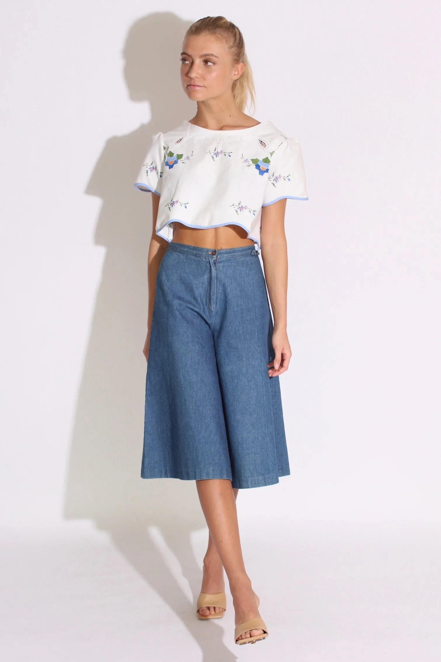 Denim Culottes 70s