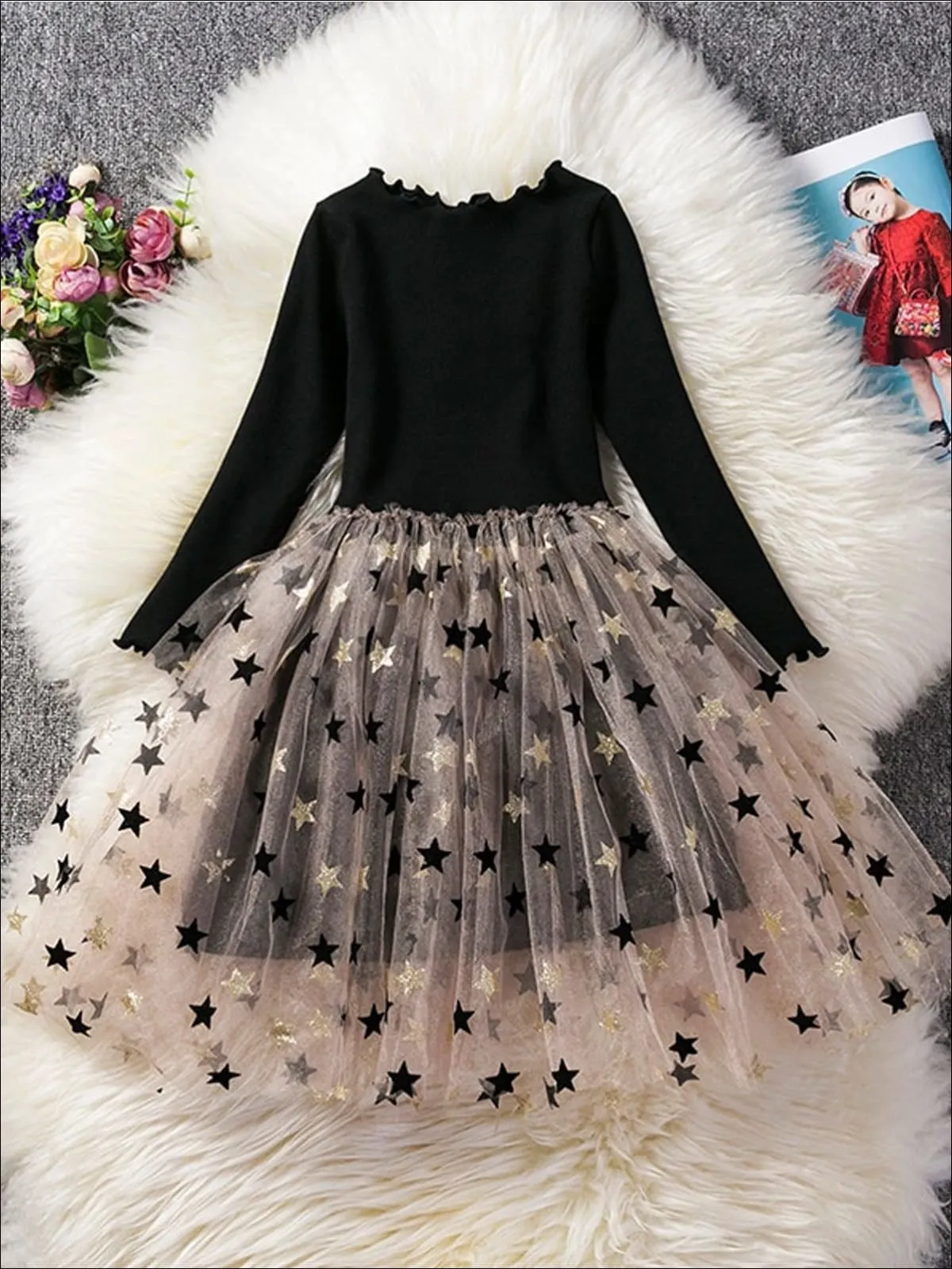 Eyes To The Skies Sweater Tutu Dress