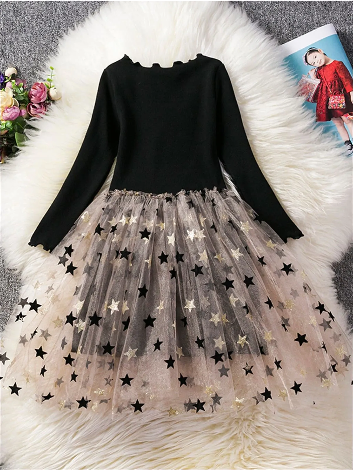 Eyes To The Skies Sweater Tutu Dress