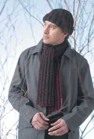 Free Easy Rib Hat & Scarf Knit Pattern