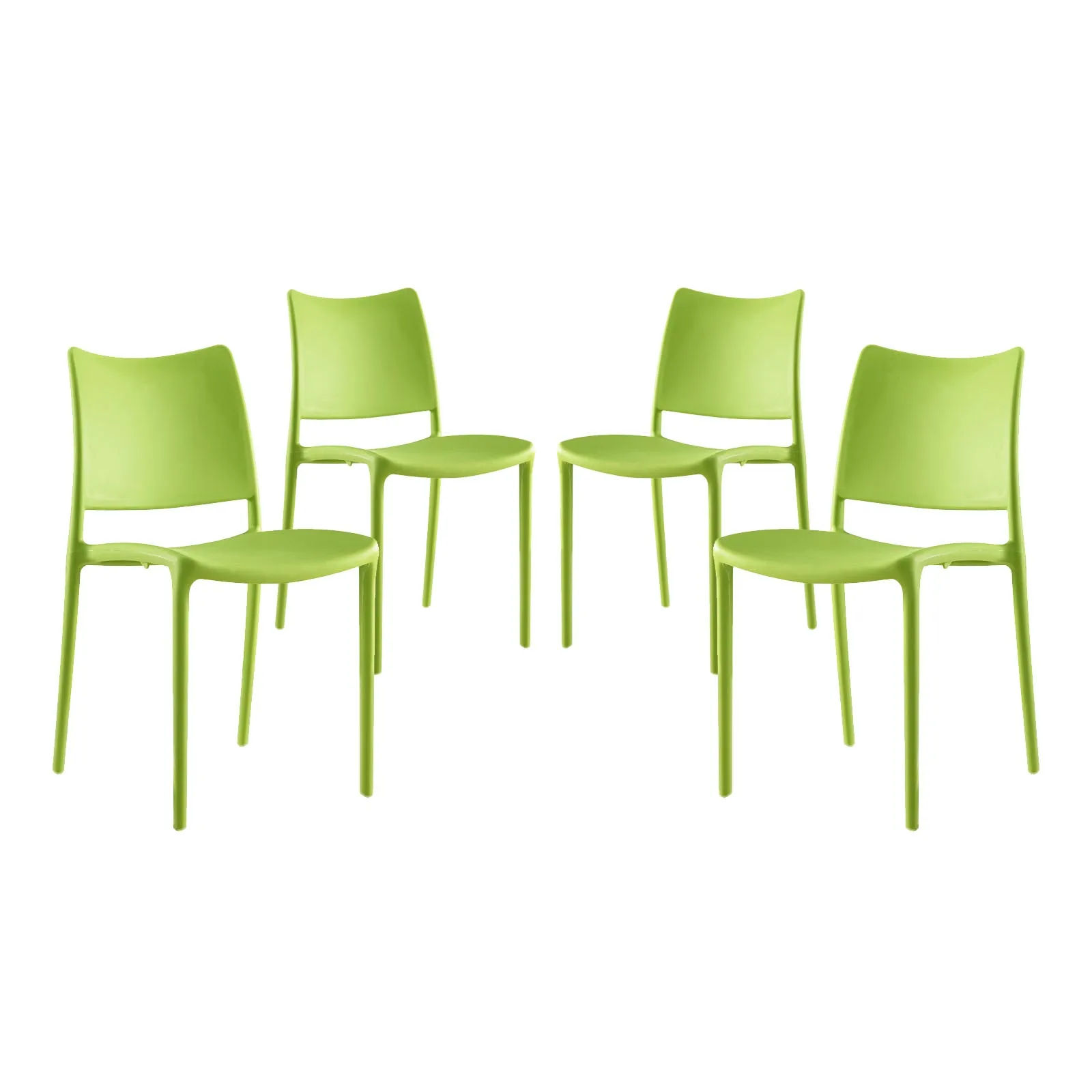 Hipster Dining Side Chair Set of 4 Green EEI-2425-GRN-SET