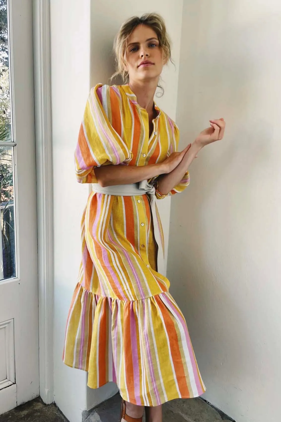 I'd Rather be in Capri Sunshine Stripe Dress