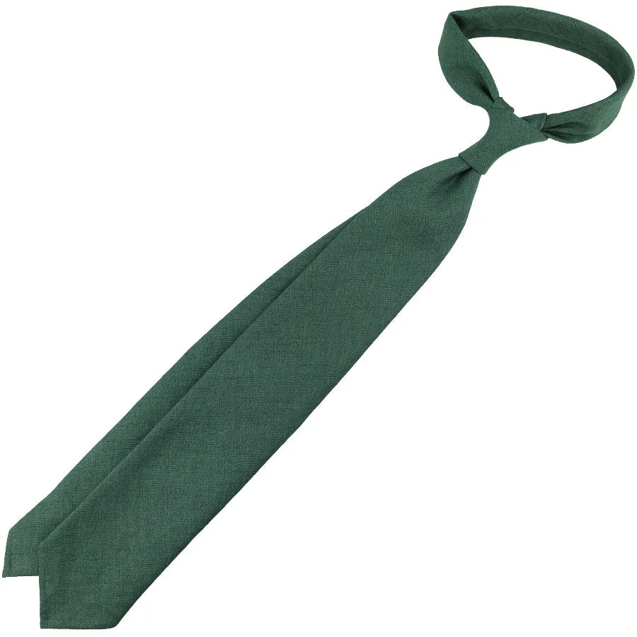 Japanese Ramie Tie - Forest - Hand-Rolled