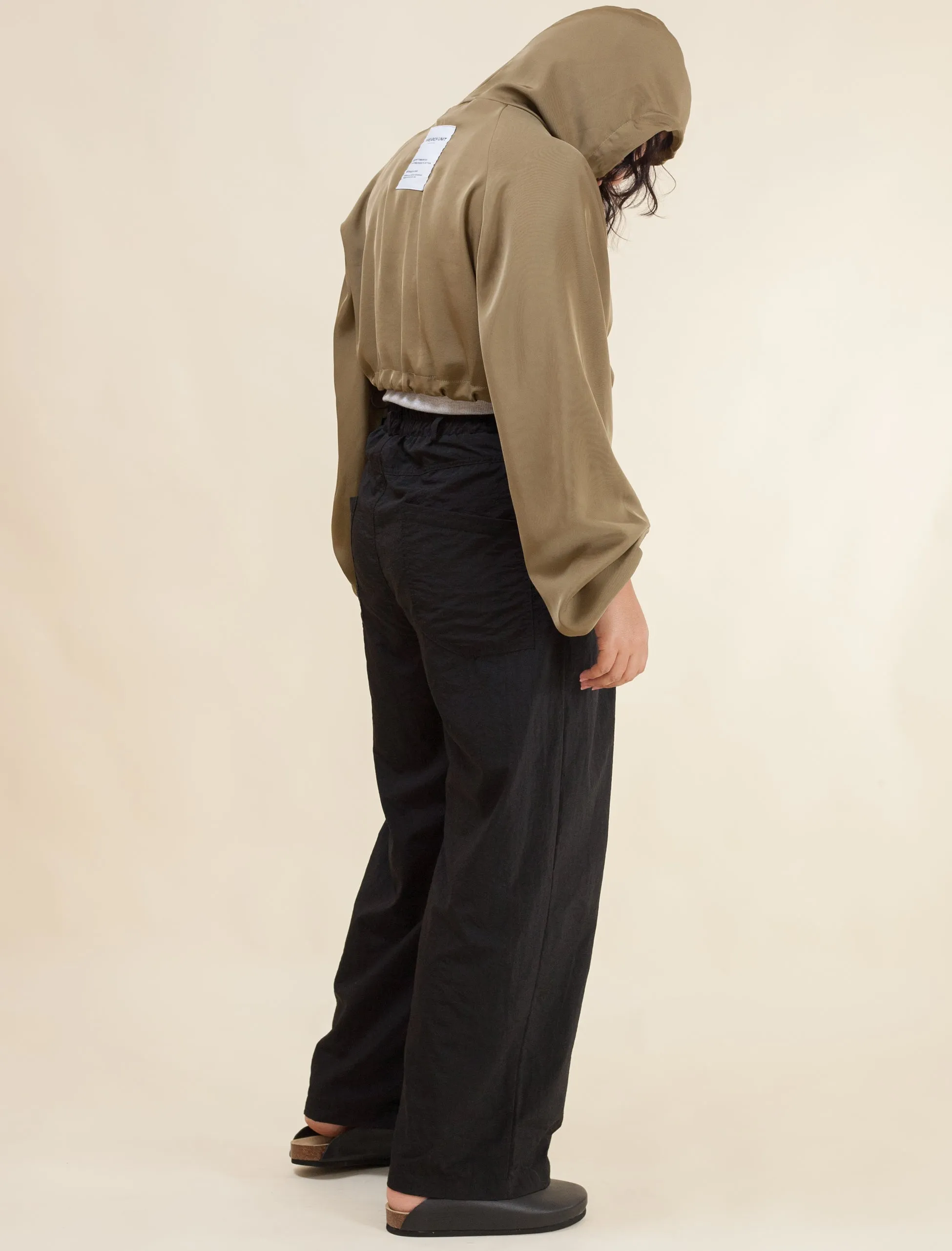 Keiko Cropped Twill Jacket  (Avocado)