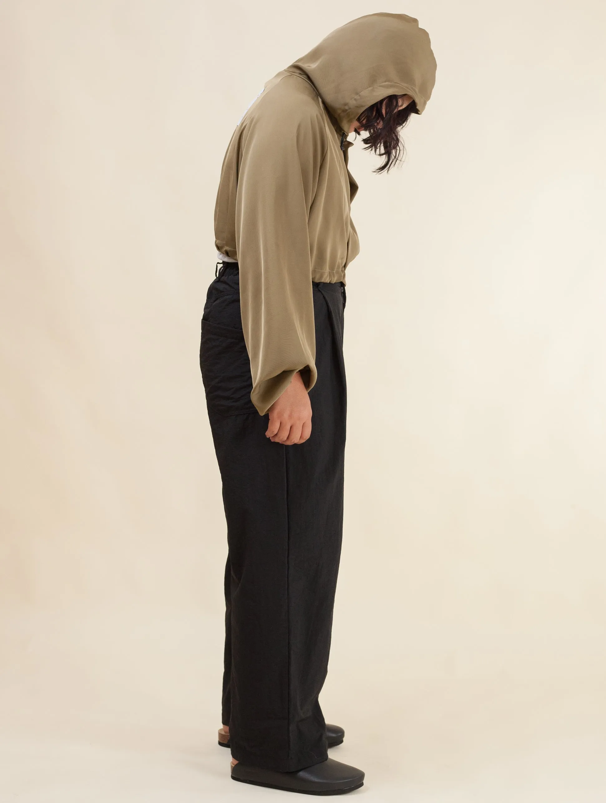 Keiko Cropped Twill Jacket  (Avocado)