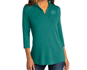 Ladies Luxe Knit Tunic 3/4 Sleeve