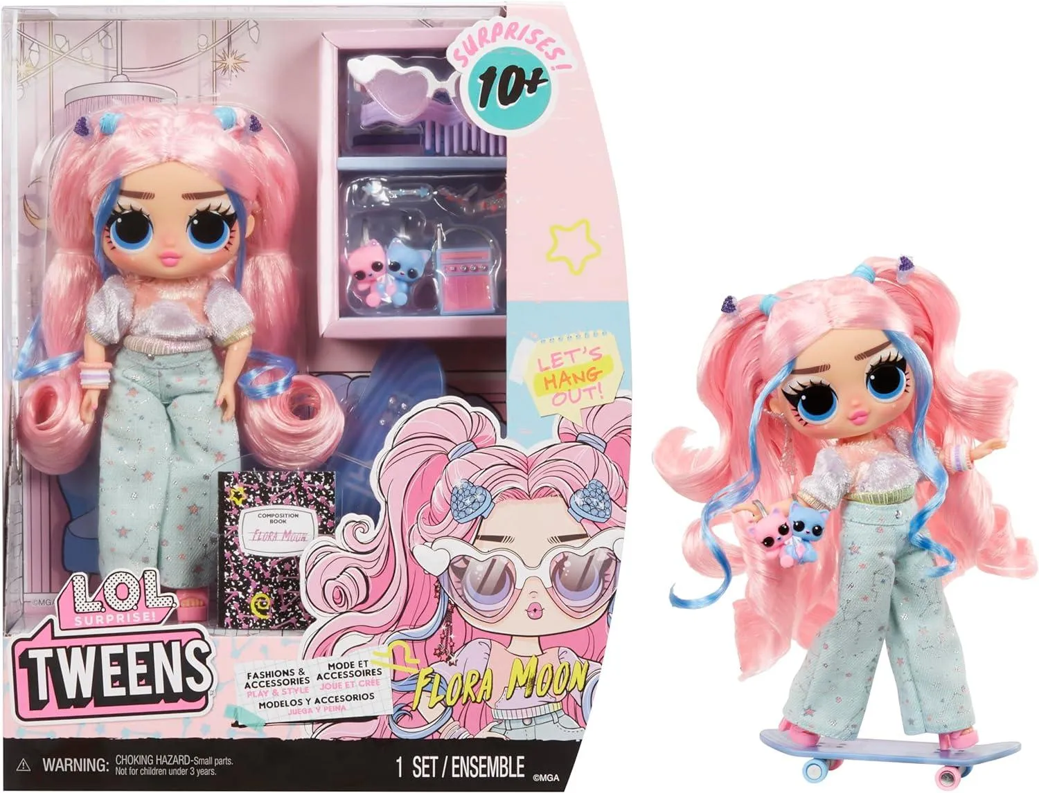 LOL Surprise Tweens Fashion Doll Flora Moon with 10  Surprises and Fabulous Accessories – Great Gift for Kids Ages 4 