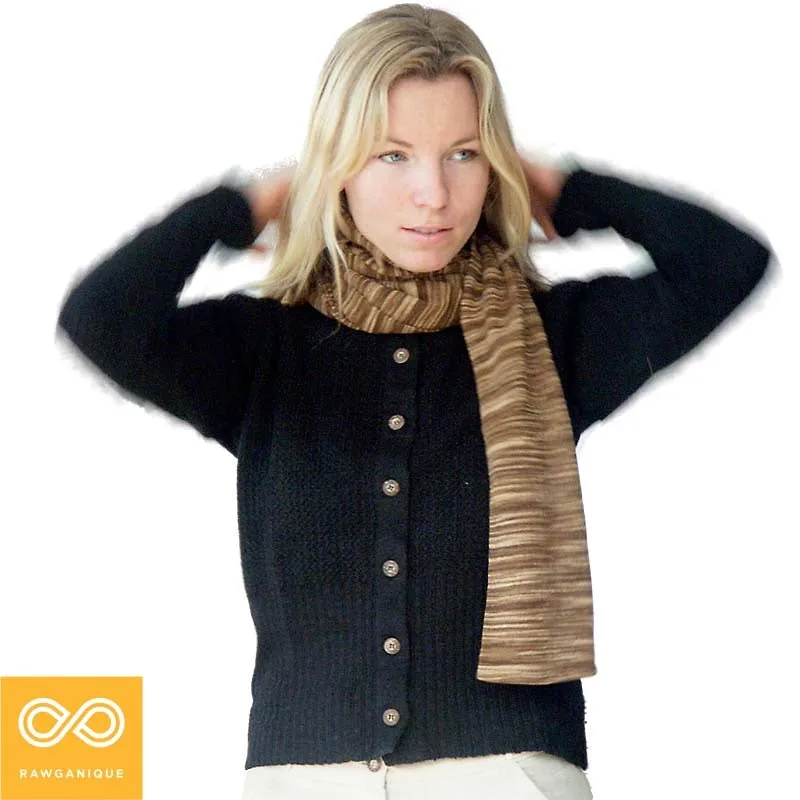 PRISCILLA 100% Organic Linen Knit Cardigan (Plastic-free Nut Buttons, OC Thread Option, 100% Biodegradable)