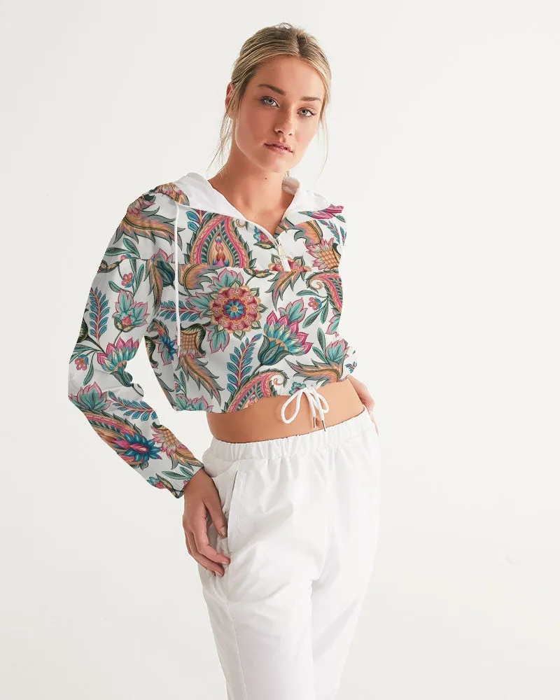 Pure Paisley Women's Cropped Windbreaker Jacket