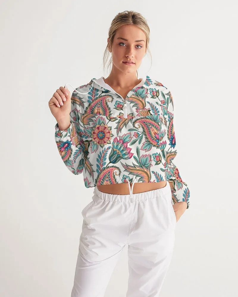 Pure Paisley Women's Cropped Windbreaker Jacket