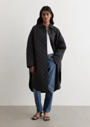 Quilted Cocoon Coat