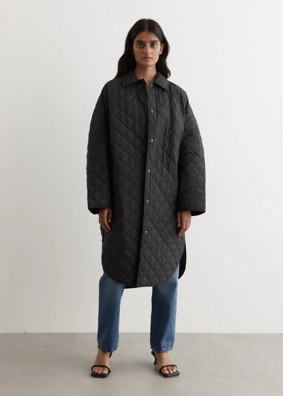 Quilted Cocoon Coat