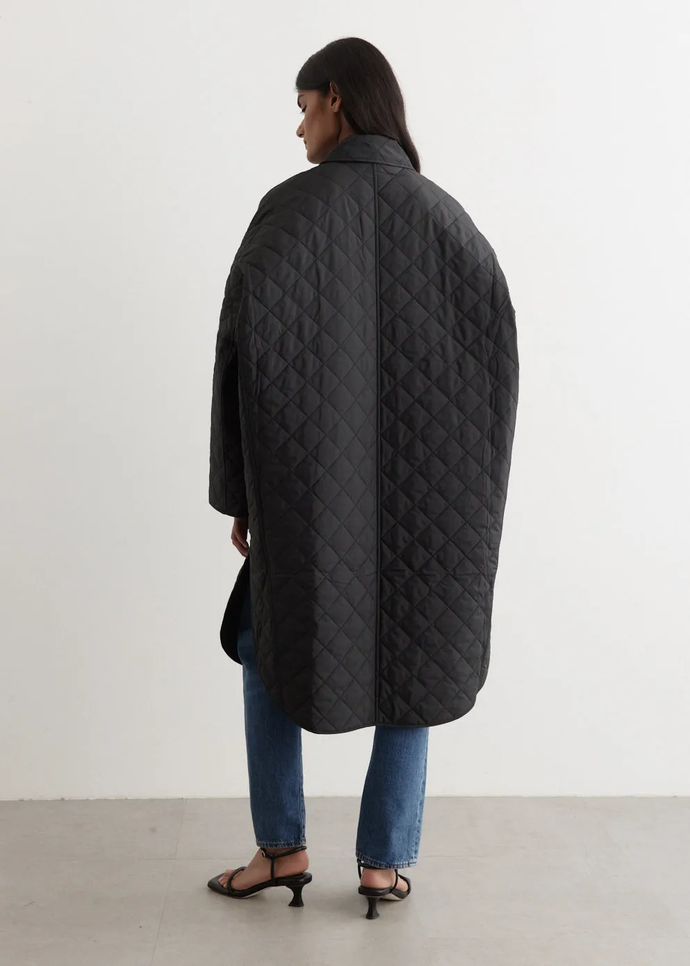 Quilted Cocoon Coat