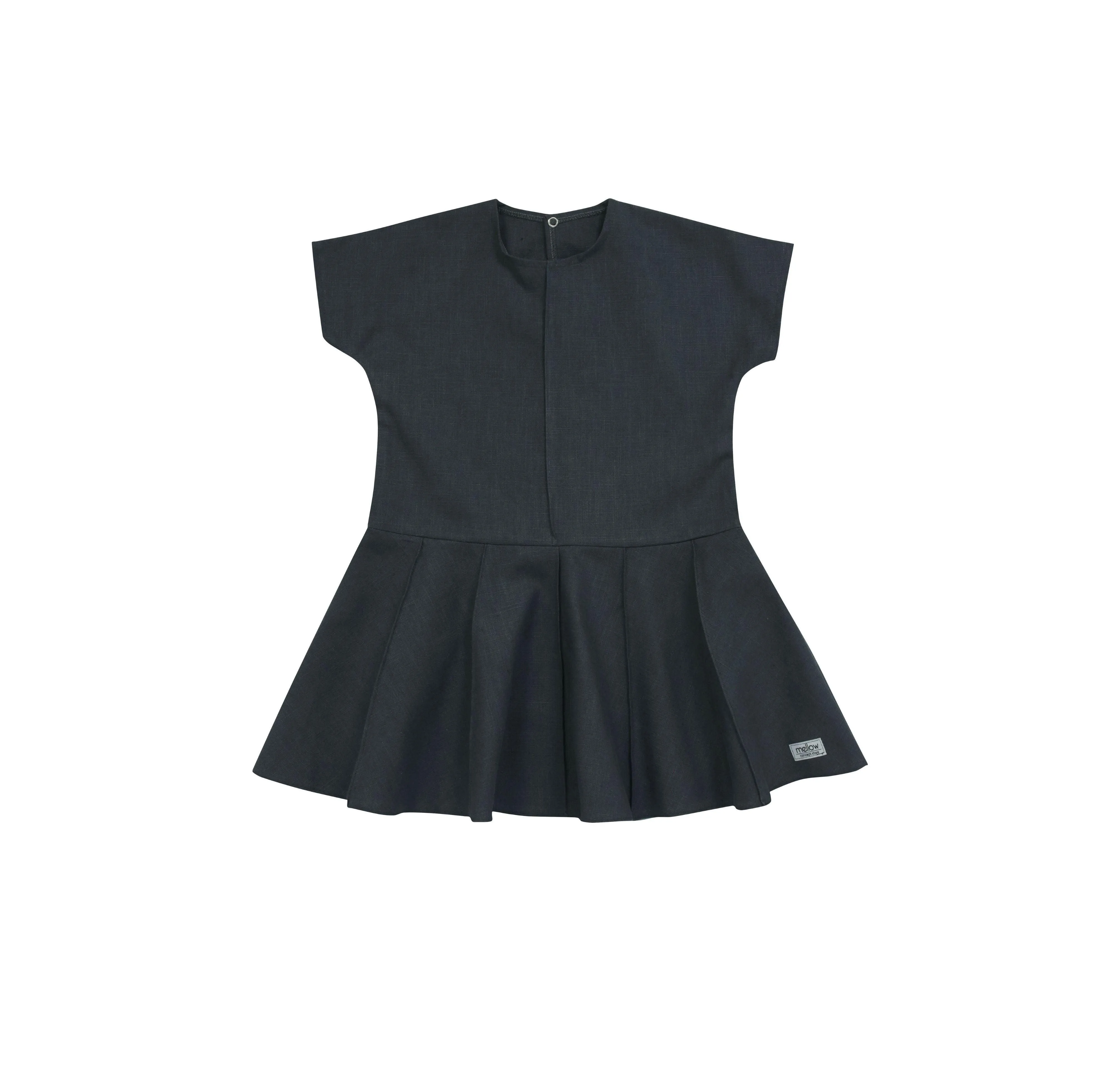 Ramie Baby/Kid Dress - Charcoal