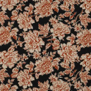 Ramie Linen Print - Flower