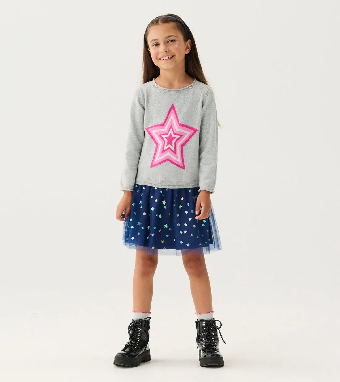 Star Girl Tutu Sweater Dress