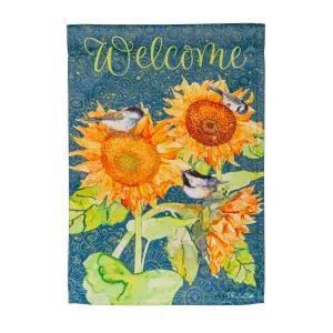 Sunflowers and Birdies Garden Flag