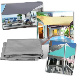 Weatherproof Rectangular Sun Shade sail