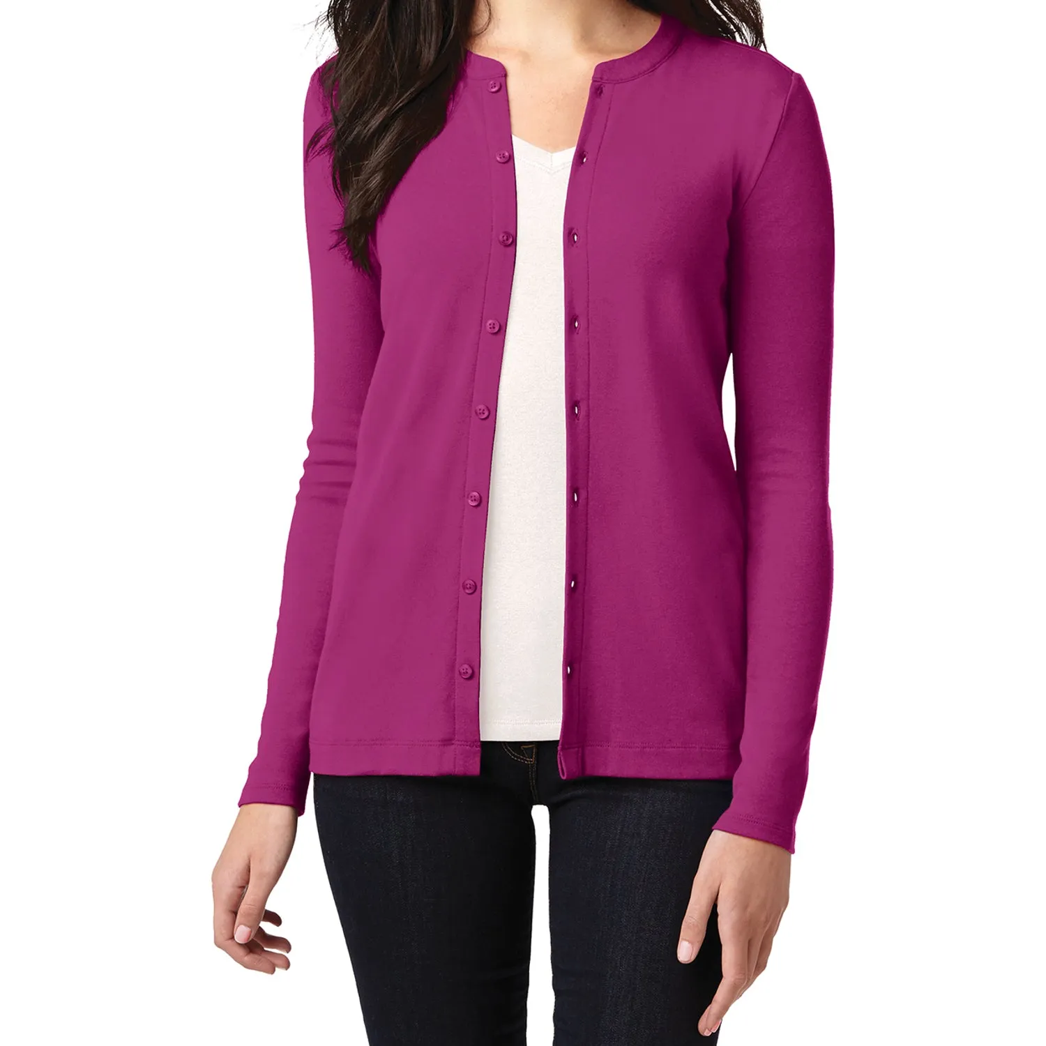 Women's Concept Stretch ButtonFront Cardigan